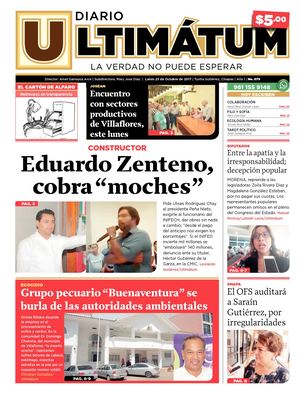 Ultimátum Chiapas, 23 Octubre 2017