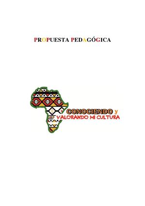 Conociendo Y Valorando Mi Cultura