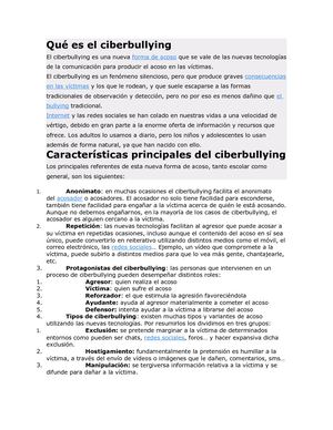 Qué Es El Ciberbullying