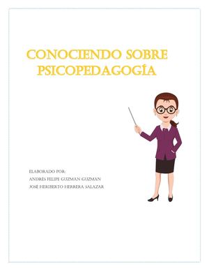 Conociendo De Psicopedagogia