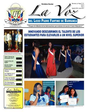 La Voz del Liceo Padre Fantino de Barranca #5