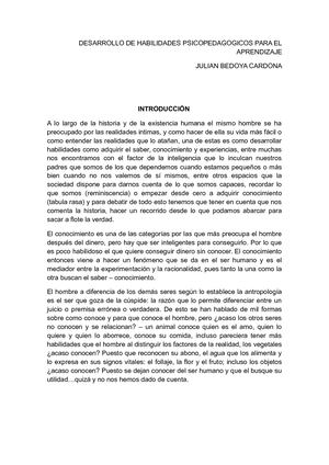 Psicopedagogia Modelos De Aprendizaje