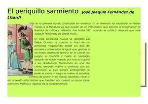 El Periquillo Sarmiento José Joaquín Fernández De Lizardi