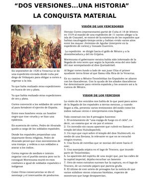 Formato De Revista De La Conquista Material
