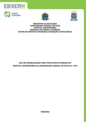 Guia Projeto De Pesquisa HU-UFPI