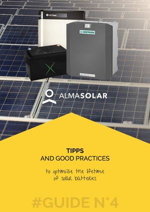 Tipps and good practices to optimize the lifetime of solar batteries