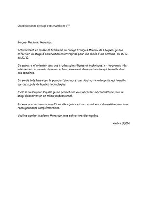 Mail=lettre De Motiv