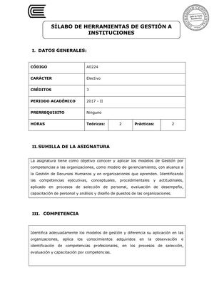 A0224 Silabo Herramientas De Gestión A Instituciones