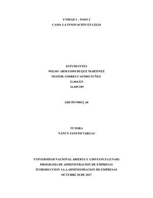 La Innovación En Lego