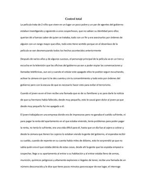 Reseña Control Total Josmar Hinojosa