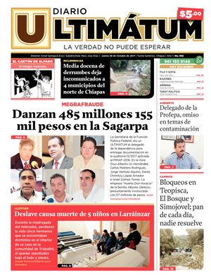 Ultimátum Chiapas, 26 Octubre 2017