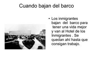 Museo de la Inmigración ¿Cómo era llegar a un país lejano?