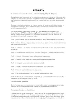 Netiqueta