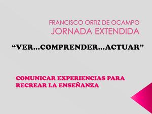 Presentación De Jornada