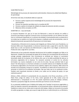 Clase Práctica No 2 Showtime Sa