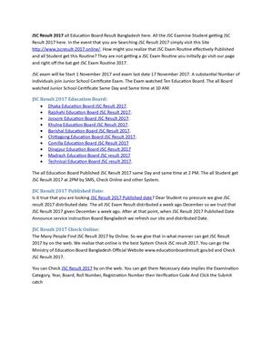 Jsc Result 2017