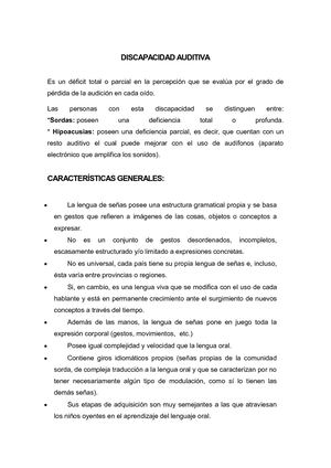 Discapacidad Auditiva