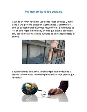 mal uso de las redes sociales
