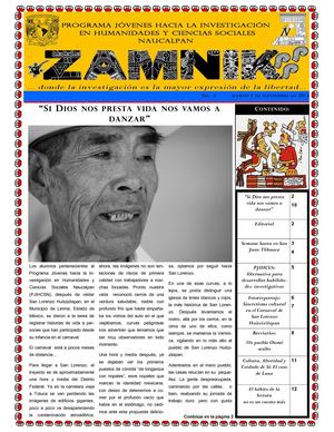 ZAMNIK4 HISTORIAS DE VIDA HUITZIZILAPAN