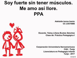 Proyecto Pedagógico de Aula - Autoestima