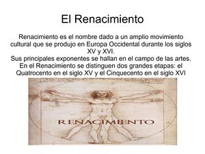 Arte en el Renacimiento