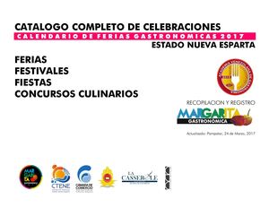 Margarita Gastronómica - Calendario de Ferias 2017