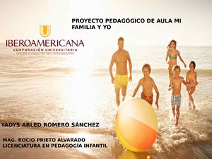 PROYECTO PEDAGÓGICO MI FAMILIA Y YO