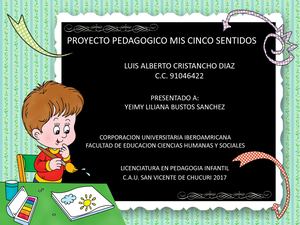 Proyecto Pedagogico Mis Cinco Sentido Calameo