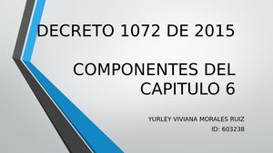 Legislacion Capitulo 6 Decre 1072