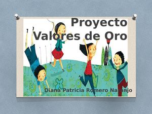 Presentacion Proyecto De Aula En Valores