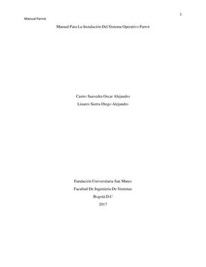 Manual Para La Instalación Del Sistema Operativo Parrot