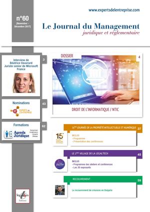 Journal du Management Juridique 60