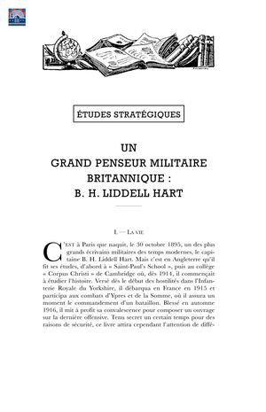 Un grand penseur militaire britannique - B.-H. Liddell Hart (oct 1950)