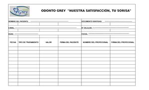 Formato Odontologico