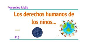 Los Derechos Humanos De Los Ninos