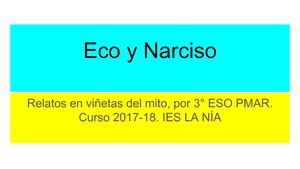 Eco y Narciso Comic