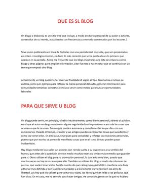 Que Es Sl Blog