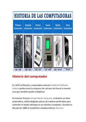 Historia Del Computador