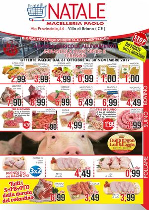 Fratelli Natale Macelleria VILLA DI BRIANO 31/10-30/10/2017