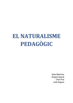 Naturalisme Pedagògic
