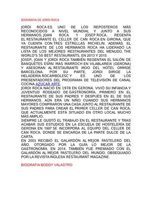 Biografia De Reposteros