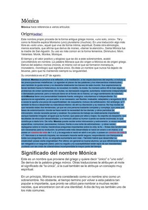 Significado De Monica