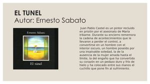 Libro El Tunel