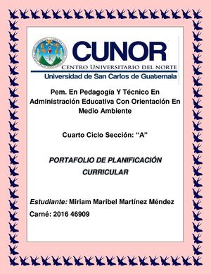 Productos O Evidencias  Portafolio Sección "A"