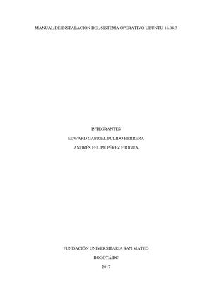 Ubuntu 16 04 3 Lts (Manual)