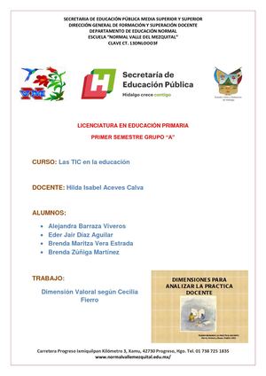 Dimension Valoral en pdf