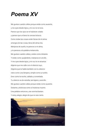 Poema Xv