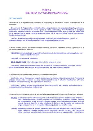 Vídeos I y II