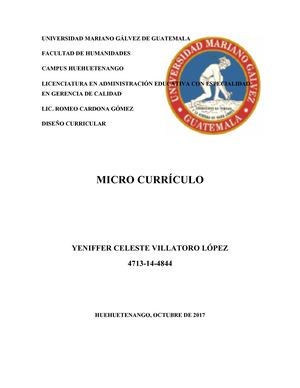 Micro Curriculo