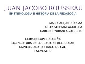 Juan Jacobo Rousseau